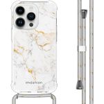 iMoshion Coque Design avec cordon iPhone 14 Pro - White Marble