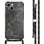 iMoshion Coque Design avec cordon iPhone 13 - Black Marble