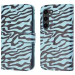 iMoshion ﻿Étui de téléphone portefeuille Design Samsung Galaxy S23 - Black Blue Stripes