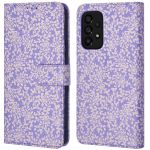 iMoshion ﻿Étui de téléphone portefeuille Design Samsung Galaxy A53 - Purple White Flowers