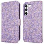 iMoshion ﻿Étui de téléphone portefeuille Design Samsung Galaxy S22 - Purple White Flowers