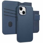 Accezz Étui de téléphone portefeuille en cuir 2-en-1 avec MagSafe iPhone 15 - Nightfall Blue