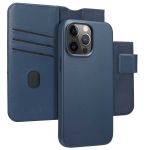 Accezz Étui de téléphone portefeuille en cuir 2-en-1 avec MagSafe iPhone 15 Pro Max - Nightfall Blue