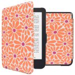 iMoshion Design Slim Hard Sleepcover Kobo Clara 2E / Tolino Shine 4 - Orange Flowers Connect