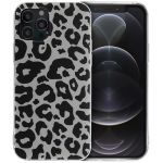 iMoshion Coque Design iPhone 12 (Pro) - Leopard Transparent