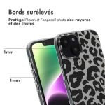 iMoshion Coque Design iPhone 14 - Leopard Transparent