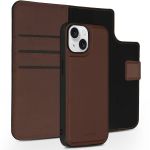 Accezz Premium Leather 2 in 1 Wallet Bookcase l'iPhone 15 - Brun