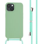 iMoshion ﻿Coque en silicone avec cordon iPhone 15 - Vert
