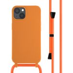 iMoshion ﻿Coque en silicone avec cordon iPhone 13 - Orange
