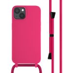 iMoshion ﻿Coque en silicone avec cordon iPhone 14 - Rose Fluo