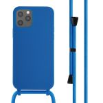 iMoshion ﻿Coque en silicone avec cordon iPhone 12 (Pro) - Bleu