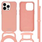 iMoshion Coque de couleur avec cordon amovible iPhone 13 Pro - Peach