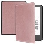 iMoshion Étui de liseuse portefeuille Slim Hard Sleepcover Amazon Kindle (2022) 11th gen - Rose Dorée