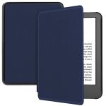 iMoshion Étui de liseuse portefeuille Slim Hard Sleepcover Amazon Kindle (2022) 11th gen - Bleu foncé