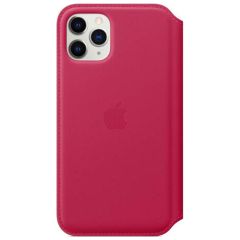 Apple Étui de téléphone Leather Folio iPhone 11 Pro - Raspberry