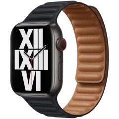 Apple Leather Link Apple Watch Series 1-9 / SE - 38/40/41 mm - Taille M/L - Midnight