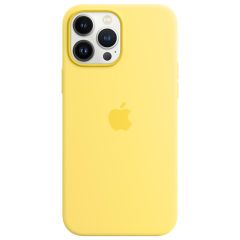 Apple Coque en silicone MagSafe iPhone 13 Pro Max - Lemon Zest