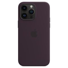Apple Coque en silicone MagSafe iPhone 14 Pro Max - Elderberry