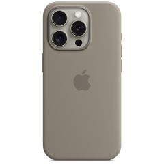 Apple Coque en silicone MagSafe iPhone 15 Pro - Clay