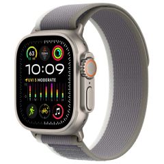 Apple Bracelet Trail Loop Apple Watch Series 1-9 / SE / Ultra (2) - 42/44/45/49 mm - Taille M/L - Vert / Gris
