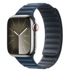 Apple Bracelet à maillons magnétique FineWoven Apple Watch Series 1-9 / SE - 38/40/41 mm - Taille S/M - Pacific Blue