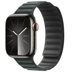 Apple Bracelet à maillons magnétique FineWoven Apple Watch Series 1-9 / SE - 38/40/41 mm - Taille S/M - Evergreen