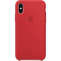 Apple Coque en silicone iPhone Xs / X - Rouge