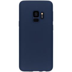 Accezz Coque Liquid Silicone Samsung Galaxy S9 - Bleu