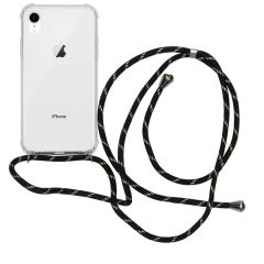 iMoshion Coque avec cordon iPhone Xr - Noir Dorée