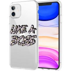 iMoshion Coque Design iPhone 11 - Like A Boss - Violet / Noir