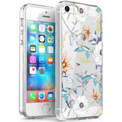 iMoshion Coque Design iPhone 5 / 5s / SE - Fleur - Blanc