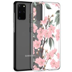 iMoshion Coque Design Samsung Galaxy S20 Plus - Fleur - Rose / Vert