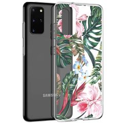 iMoshion Coque Design Samsung Galaxy S20 Plus - Jungle - Vert / Rose