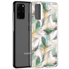iMoshion Coque Design Samsung Galaxy S20 Plus - Paon - Dorée / Grün
