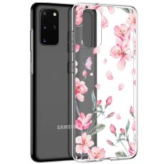 iMoshion Coque Design Samsung Galaxy S20 Plus - Fleur - Rose