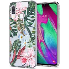 iMoshion Coque Design Samsung Galaxy A20e - Jungle - Vert / Rose