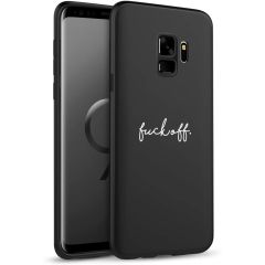 iMoshion Coque Design Samsung Galaxy S9 - Fuck Off - Noir