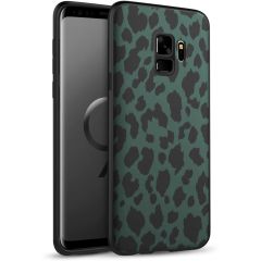 iMoshion Coque Design Samsung Galaxy S9 - Léopard - Vert / Noir