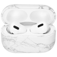 iMoshion Coque hardcover AirPods Pro - Marbre Blanc