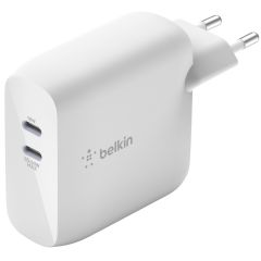 Belkin Boost↑Charge™ ﻿Dual USB-C GaN Wall Charger - 63W - Blanc