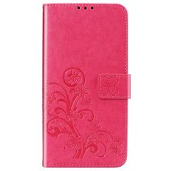 Etui de téléphone Fleurs de Trèfle Samsung Galaxy A42 - Rose