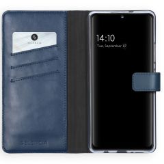 Selencia Étui de téléphone en cuir véritable Samsung Galaxy A42