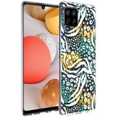 iMoshion Coque Design Galaxy A42 - Jungle - Blanc / Noir / Vert