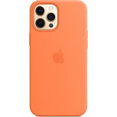 Apple Coque en silicone MagSafe iPhone 12 Pro Max - Kumquat