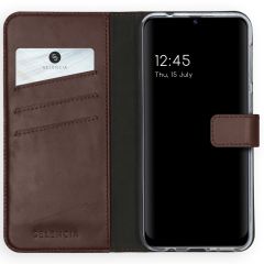 Selencia Étui de téléphone en cuir véritable Samsung Galaxy M31