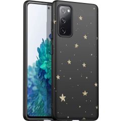 iMoshion Coque Design Samsung Galaxy S20 FE - Etoiles - Noir / Dorée