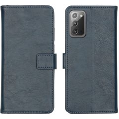 iMoshion Étui de téléphone portefeuille Luxe Samsung Galaxy Note 20 - Bleu foncé
