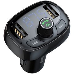Baseus Car Wireless FM Transmitter Dual USB Charger - Noir