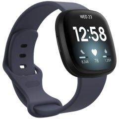 iMoshion Bracelet silicone Fitbit Sense / Versa 3 - Bleu foncé