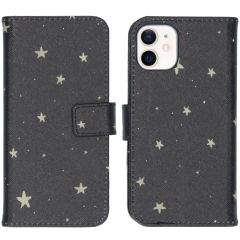 iMoshion Coque silicone design iPhone 12 Mini - Stars Gold